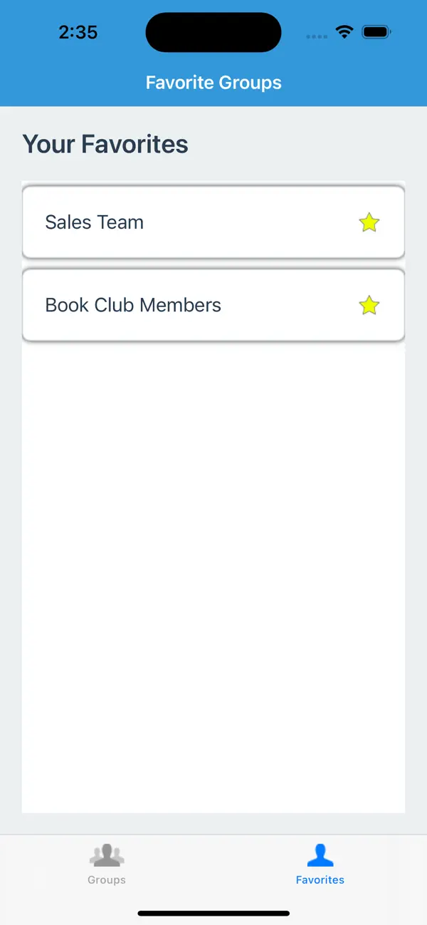 Screenshot #2 pour Friend Groups
