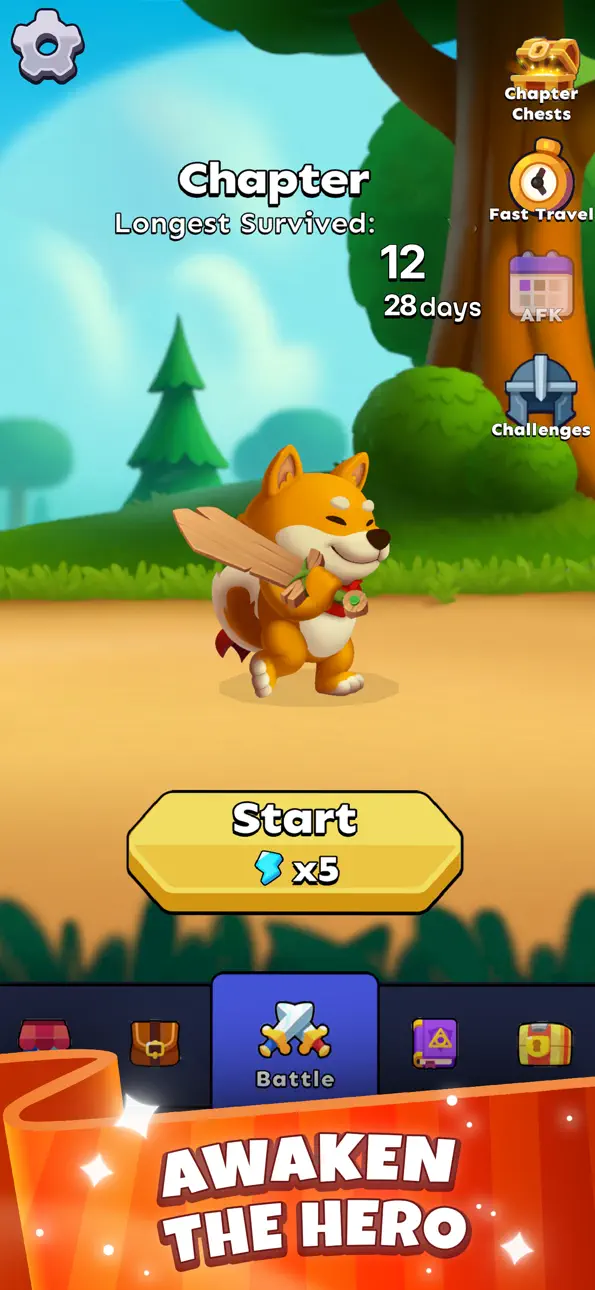 Shiba Story Go! RPG Idle Game Hack screenshot 2 - iOS game interface