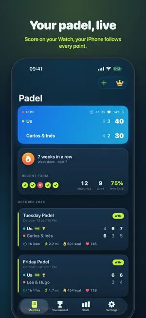 Padel Score: Scorekeeper screenshot 1