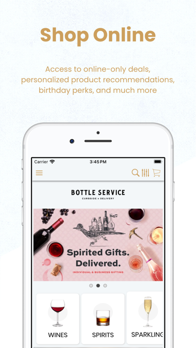 Bottle Service Wine & Spirits Screenshot