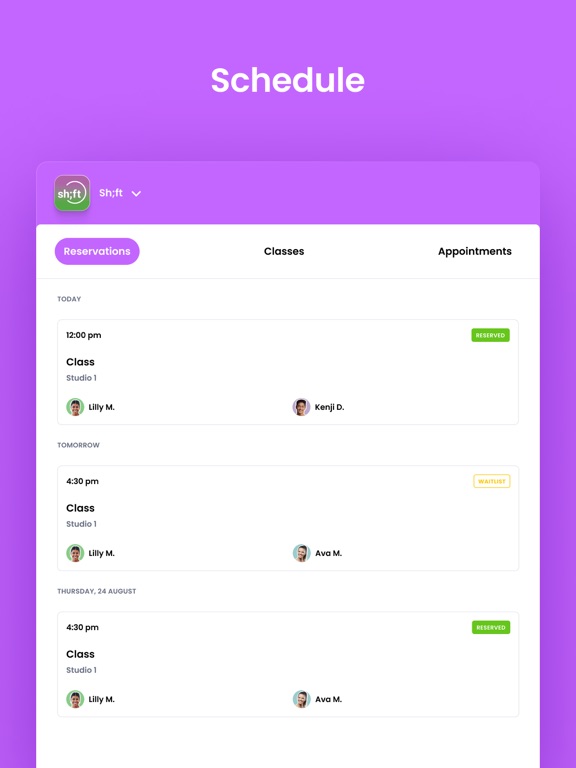 Sh;ft iPad screenshot 5 - Health & Fitness app