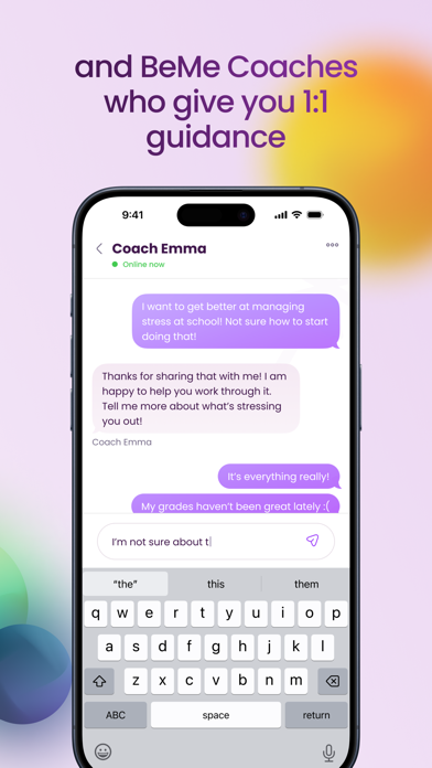 BeMe: Teen Mental Health Screenshot
