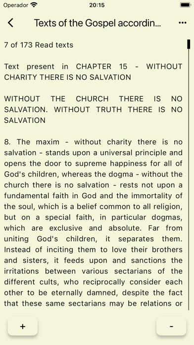 Texts Gospel Spiritism Screenshot