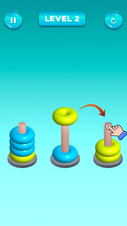 Donut Ring Nuts and Bolts Sort