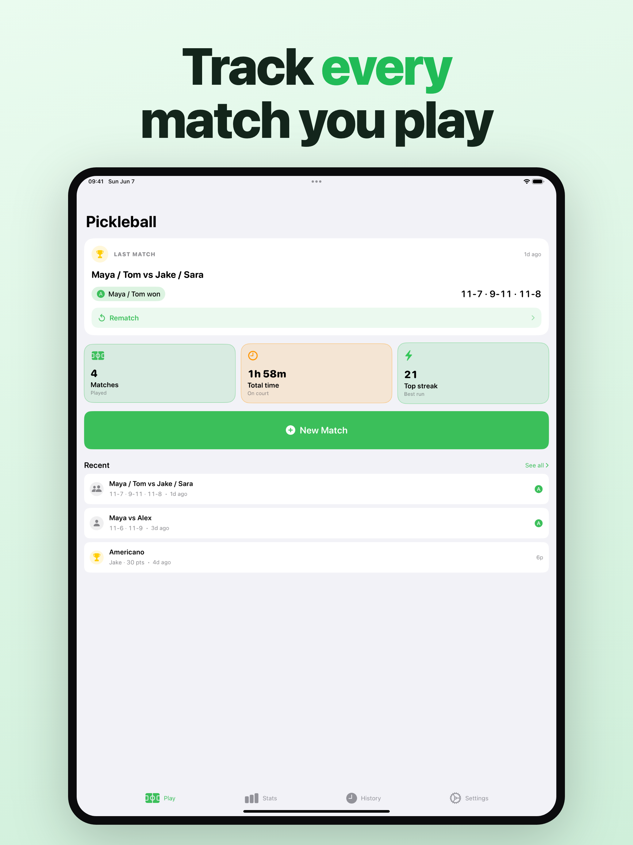Pickleball Score Tracker Pro