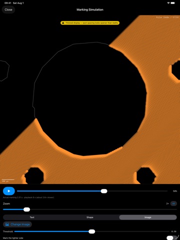 Laser Mark Simulator iPad screenshot