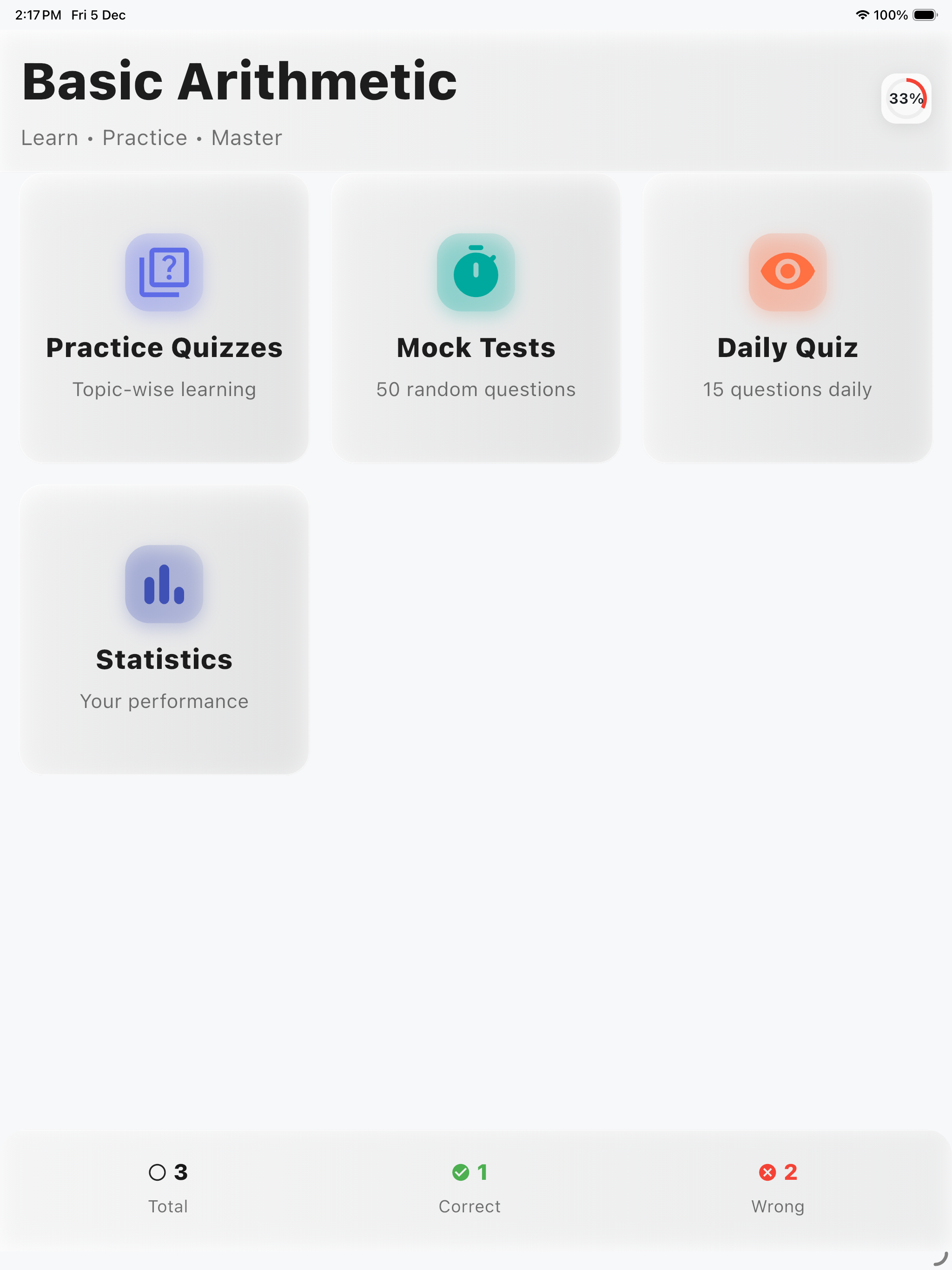 Basic Arithmetic Practice Pro