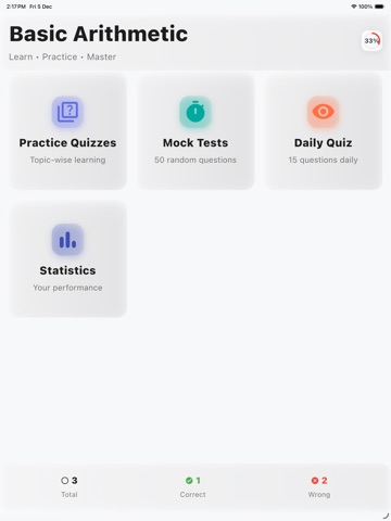 Basic Arithmetic Practice Pro iPad screenshot