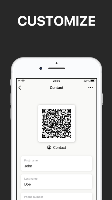 QR Code Generator & Maker app Screenshot