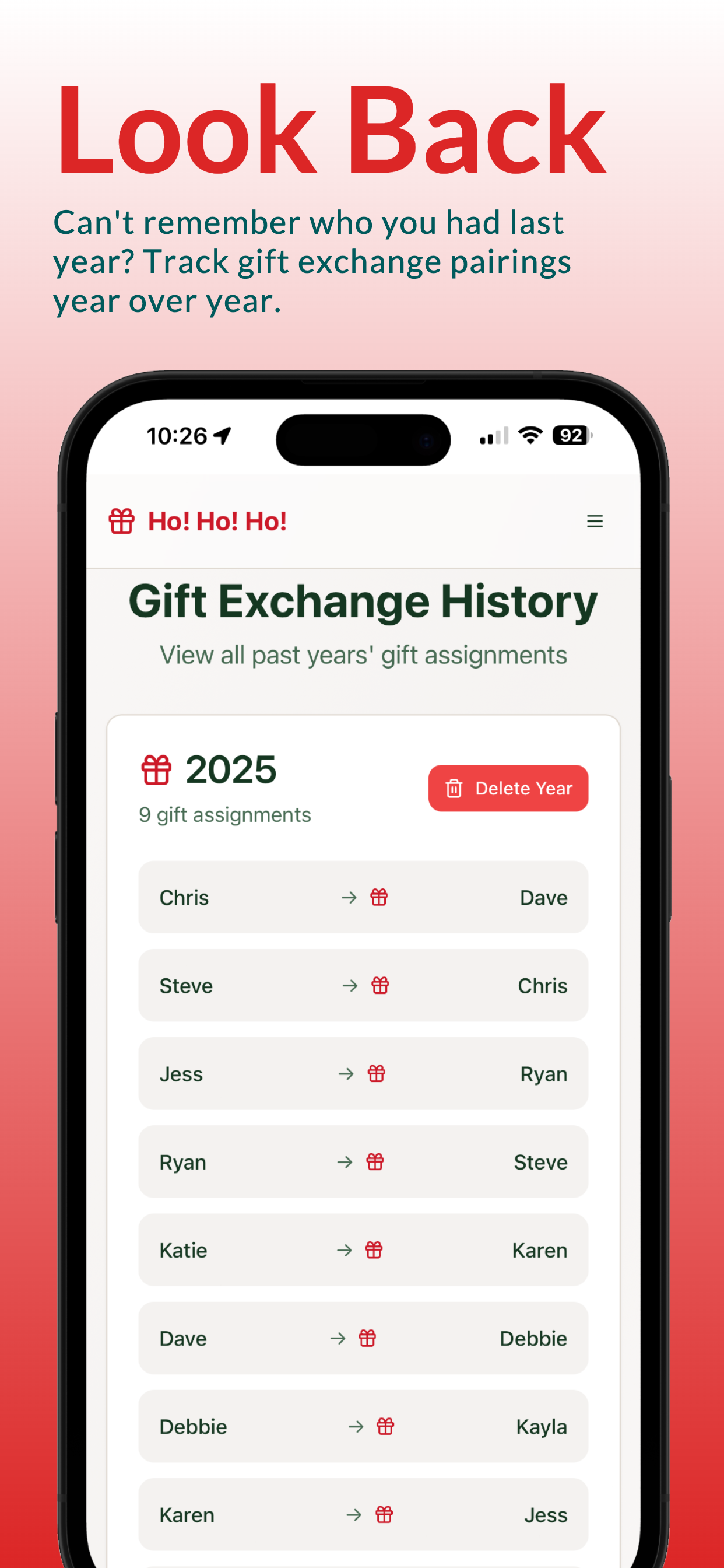 Family Gift Exchange Generator
