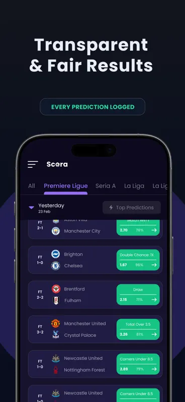 Scora: Palpites de Futebol IA screenshot 5 of 6