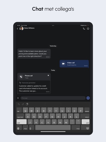 Xelion iPad screenshot 4