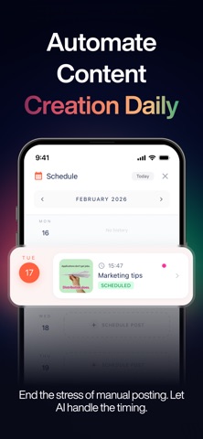 Daily Social - AI Marketing iPhone screenshot