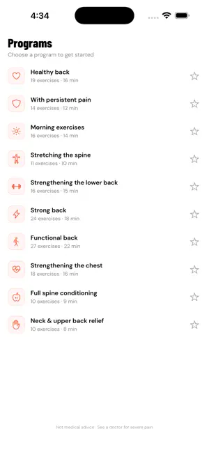 Recov: Back Pain Exercises screenshot 2