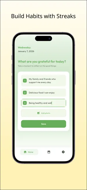 Gratitude Diary - GratitudeLog screenshot 3