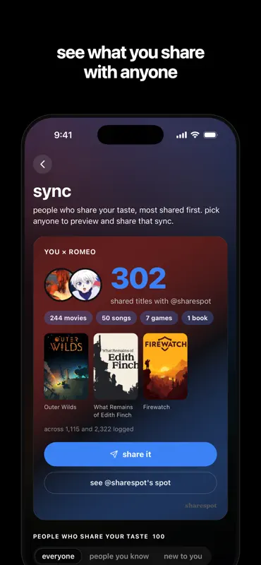 sharespot: social journal screenshot 2 of 8