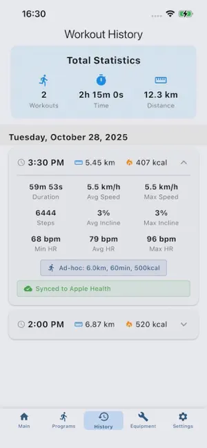 Treadmill Assistant screenshot 1