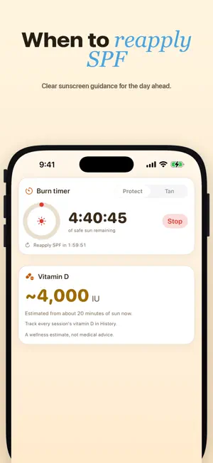 Sunpeak: UV, Tan & Vitamin D screenshot 3