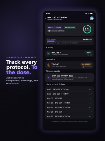 Atlas: Fitness & Recovery iPad screenshot