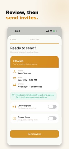 Lets Meet - Plan With Friends iPhone screenshot