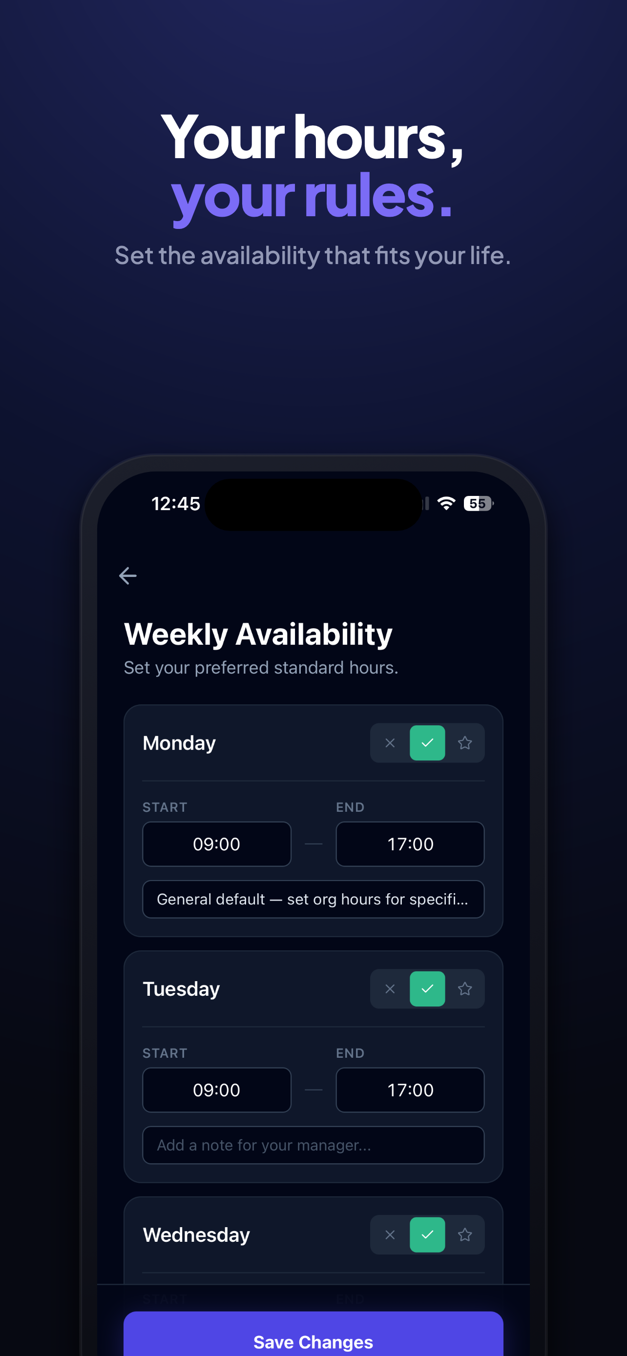 LastCall. Staff Scheduling screenshot 3