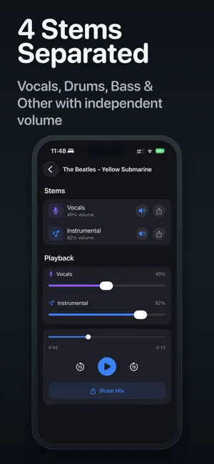 Vocal Remover · Stem Splitter screenshot 2