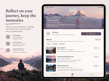Miles - AI Travel Assistant iPad screenshot