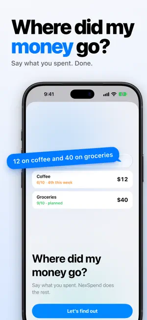 NexSpend: ADHD Expense Tracker screenshot 1