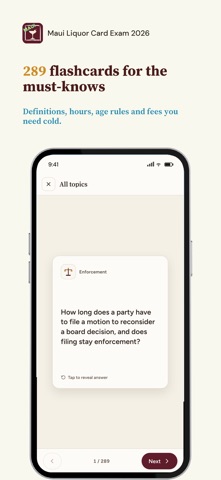 Maui Liquor Card Exam 2026 iPhone screenshot