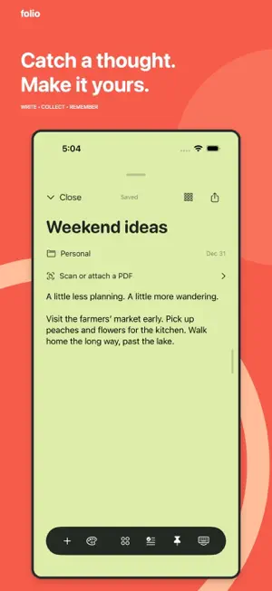 Folio: Notes, PDFs & Canvas screenshot 3