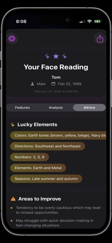 Face Reading Screenshot 5 of 8