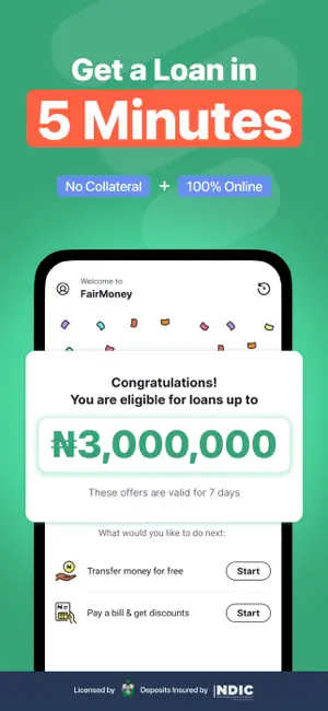FairMoney: Save, Spend, Credit screenshot 1