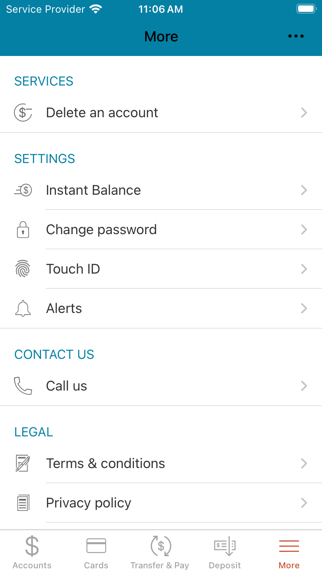 The Bank 1905 Mobile Banking Screenshot