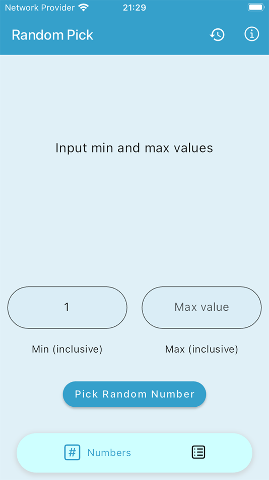 #1. Random Pick - a click away (iOS) โดย: Sai Rajendra Immadi