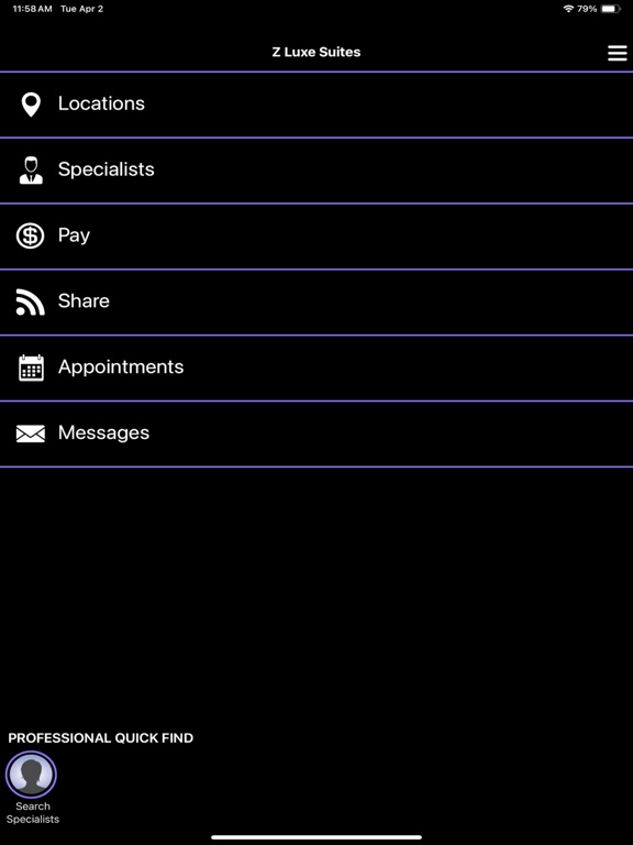 Z Luxe Suites iPad screenshot 5 - Lifestyle app