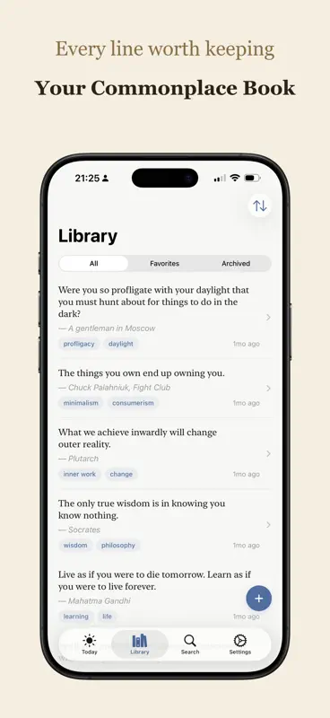 Commonplace Quote screenshot 5 of 8