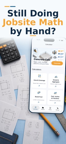 Construction Calculator: Field iPhone screenshot
