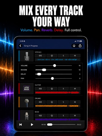 Stem Splitter & Song Recorder iPad screenshot