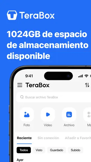 Captura de pantalla de TeraBox: 1TB En La Nube E IA en iPhone 1