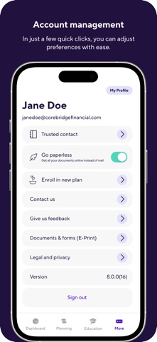 Corebridge screenshot