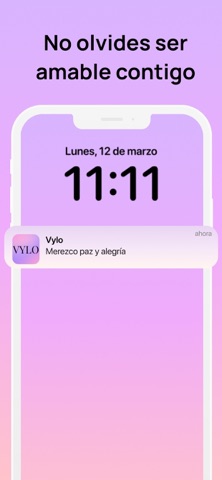 Vylo - Afirmaciones Positivas iPhone screenshot 1