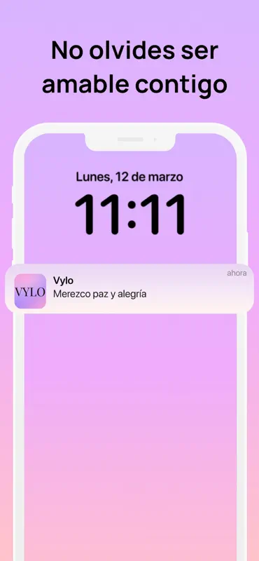 Vylo - Afirmaciones Positivas screenshot 1 of 8