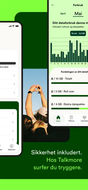 Talkmore appen screenshot 2