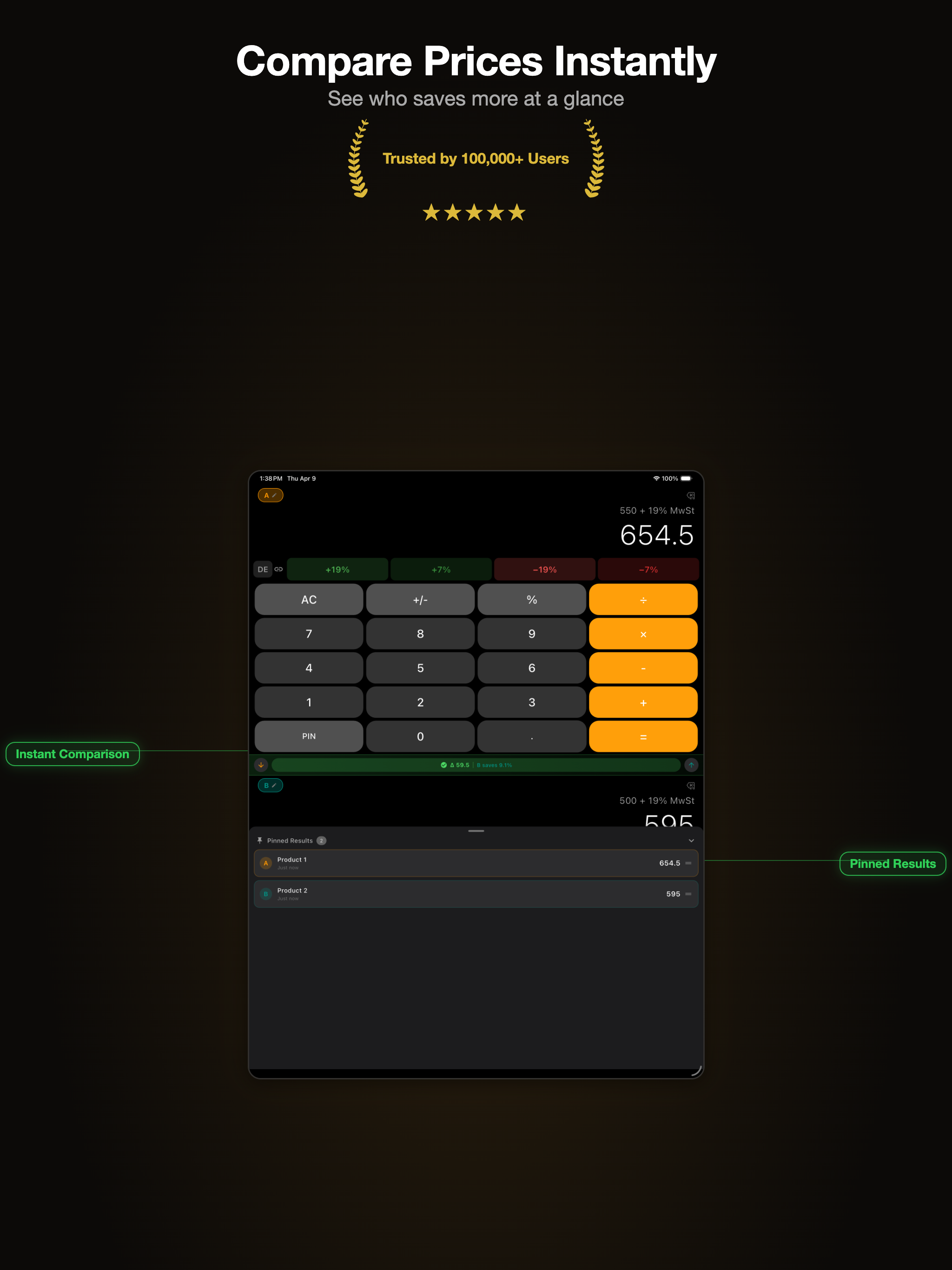 Double Calculator - Tax & VAT