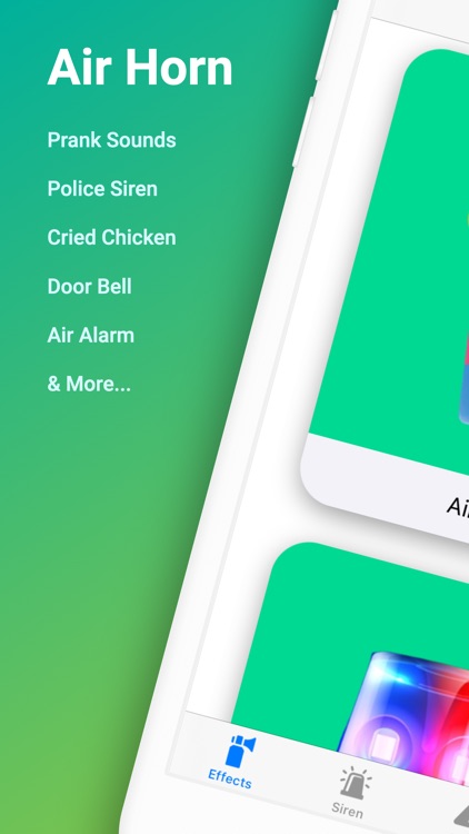 Air Horn Sounds & Police Siren