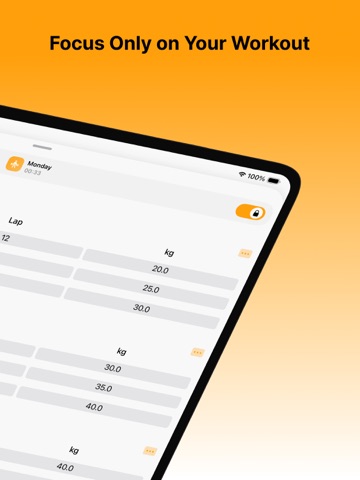 Athlentic: Workout Tracker iPad screenshot