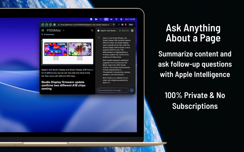 ZuriWeb: Menu Bar Web Browser Screenshot 4 of 6