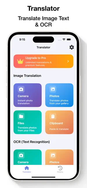 Translate Photo & AI OCR Cam screenshot 1