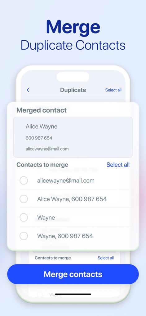 AI Cleaner: Clean Up Storage - Fusiona Contactos Duplicados