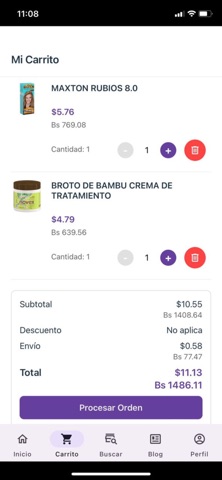 Novex App screenshot